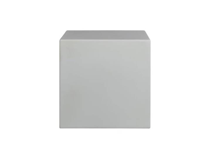 Armen Living Minerra Beistelltisch für drinnen und draußen, Beton-Finish, Weiß