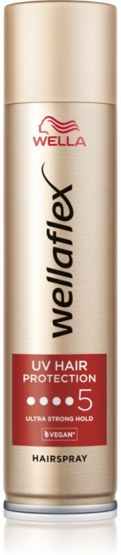 Wella Professionals Wellaflex UV Hair Protection Haarspray mit extra starkem Halt für thermische Umformung von Haaren 250 ml