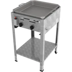 ChattenGlut, Gasgrill, Gasbräter 2-flammig mit Edelstahlpfanne (9 kW)