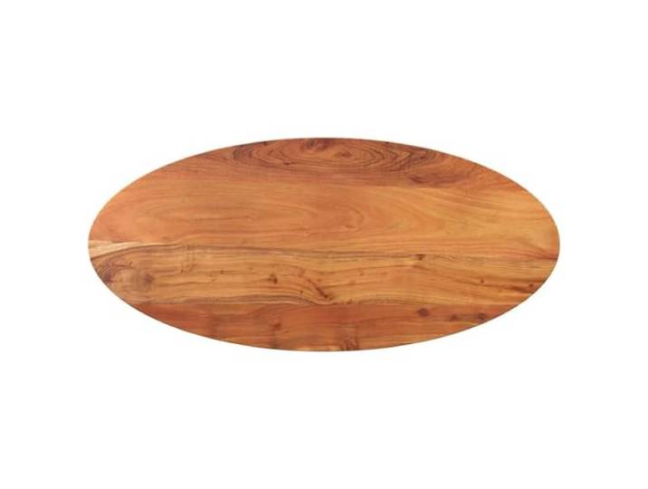 Favemtsl Tischplatte Oval 100x40x3,8 cm Massivholz Akazie Natur Vielseitiges Ersatz-Holzboard für den Essbereich, glatte Haptik und unverwechselbare Naturmaserung für individuelle Tische.