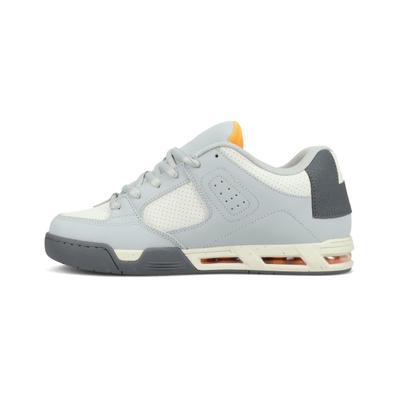 Sneaker DC SHOES "DC COMMAND", Herren, Gr. 42, grau (grau, dunkelgrau, orange), Leder, Synthetik, Schuhe Sneaker