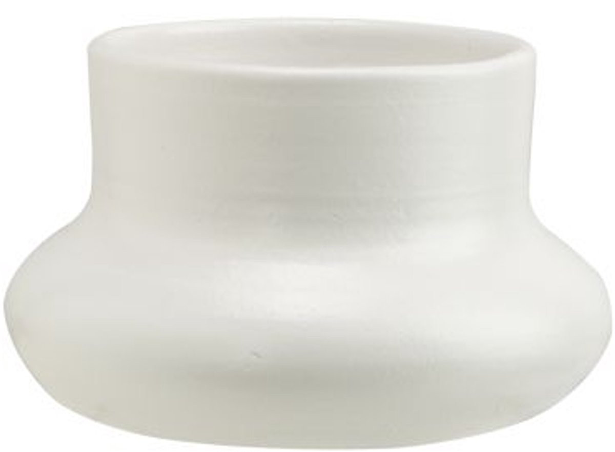 Cosy @ Home Schaal Cold Wit Rond Aardewerk B: 18 cm, H: 11 cm