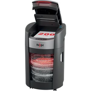 Rexel Aktenvernichter 2025200MEU ShredMax Autofeed+ 200M, 200 Blatt Autofeed, 21 Liter, 2x5 mm Mikroschnitt, P-5