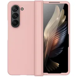 König Design Hülle Handy Schutz für Samsung Galaxy Z Fold5 Case Cover Tasche Bumper Etuis Neu (Samsung Galaxy Z Fold5), Smartphone Hülle, Rosa