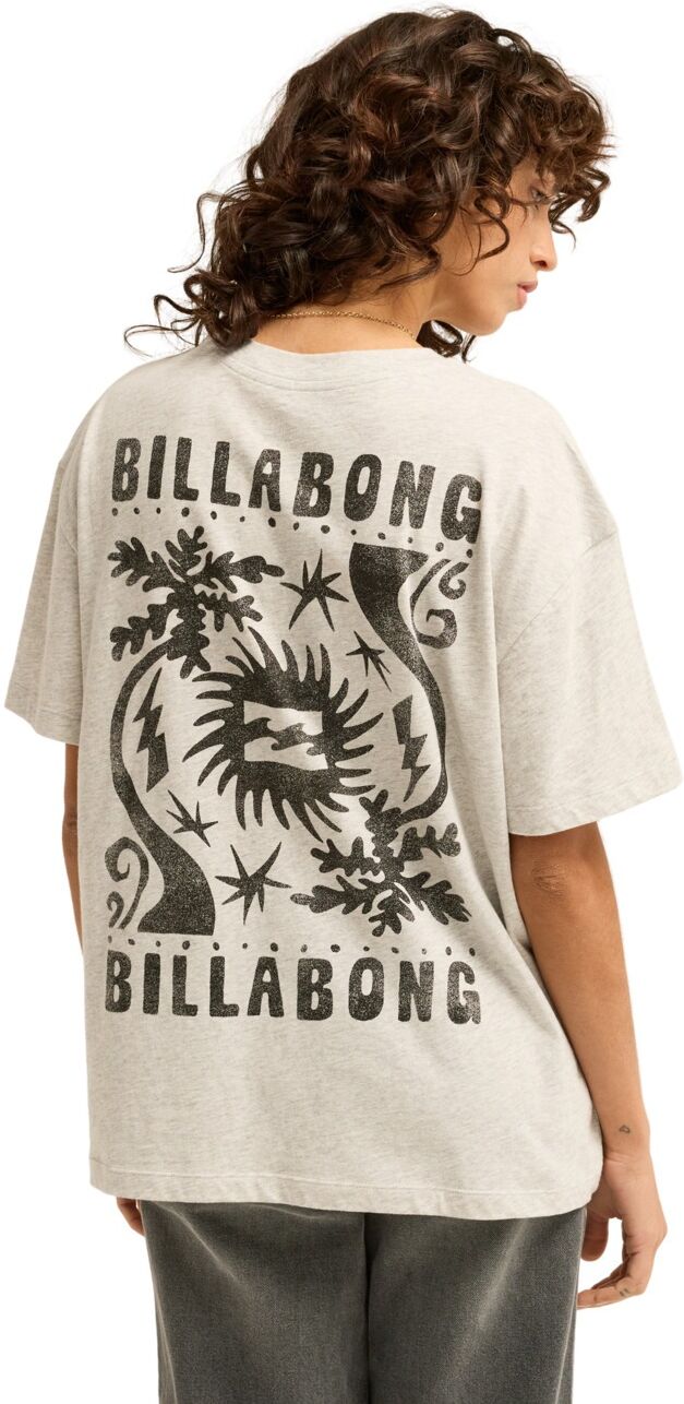T-Shirt BILLABONG "Always Looking", Damen, Gr. L, beige (grau heather), Obermaterial: 70% Baumwolle, 30% Baumwolle., Shirts T-Shirt grau heather L