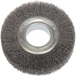 Rundbürste Lessmann ø: 200mm Stahldraht gewellt: 0,35mm Breite: 25 - 27mm