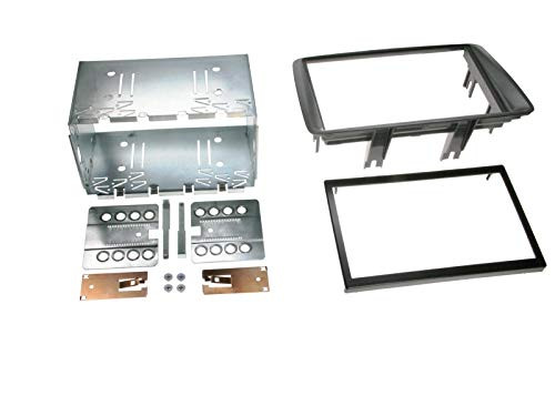 ACV 2-DIN dashboardadapter voor Fiat Panda (vanaf 2003), zwart en grijs