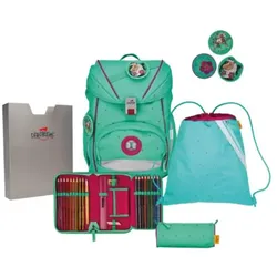 DerDieDas Schulrucksack-Set Ergoflex Peppermint Pony, 5-teilig