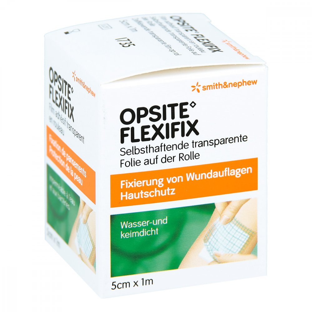 Smith & Nephew GmbH Opsite Flexifix Pu Folie 5 cmx1 m unsteril Rolle 00680325