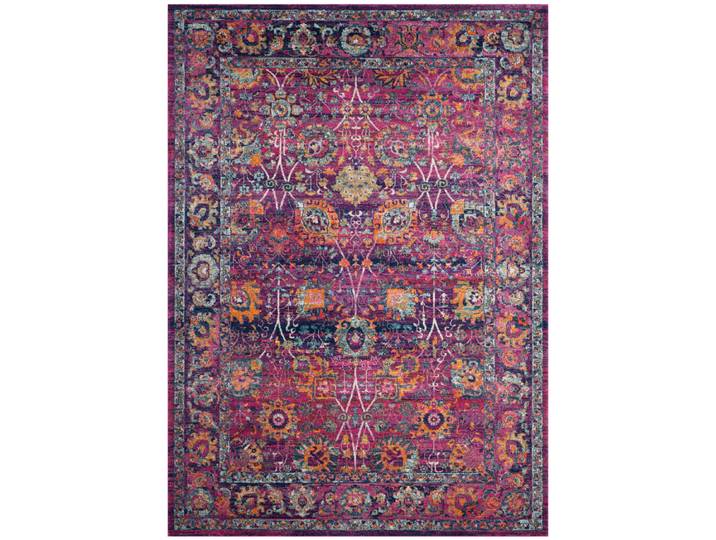 Tapis traditionnel en polypropylène rose/multicolore, 201 x 274 cm