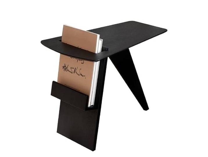 YCCHAH Wohnzimmermöbel Massivholz Sofa Beistelltisch Licht Luxus Kreativ Schmal Kaffee Modern Minimalistisch Sitzbereich Buch Beistelltische Wohnzimmer (Schwarz)