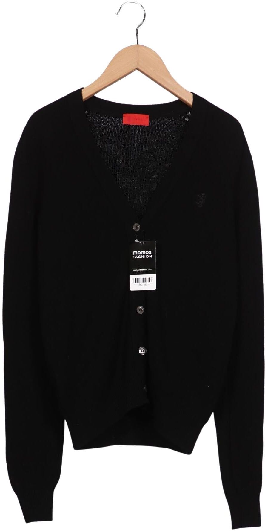 Pringle of Scotland Damen Strickjacke, Schwarz, Gr. M, Schurwolle - Second Hand