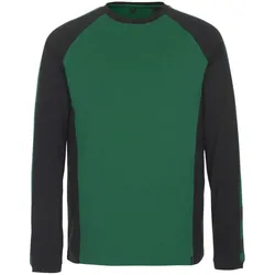 MASCOT Bielefeld Langarmshirt Grün / Schwarz XL - 50568-959-0309-XL - Grün / Schwarz