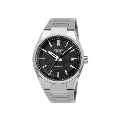 Automatikuhr CASIO EDIFICE, silber (edelstahlfarben, schwarz), Armbanduhren, Herren, Automatikuhr, Armbanduhr, Damenuhr, Herrenuhr, Mechanische Uhr, Edelstahlarmband