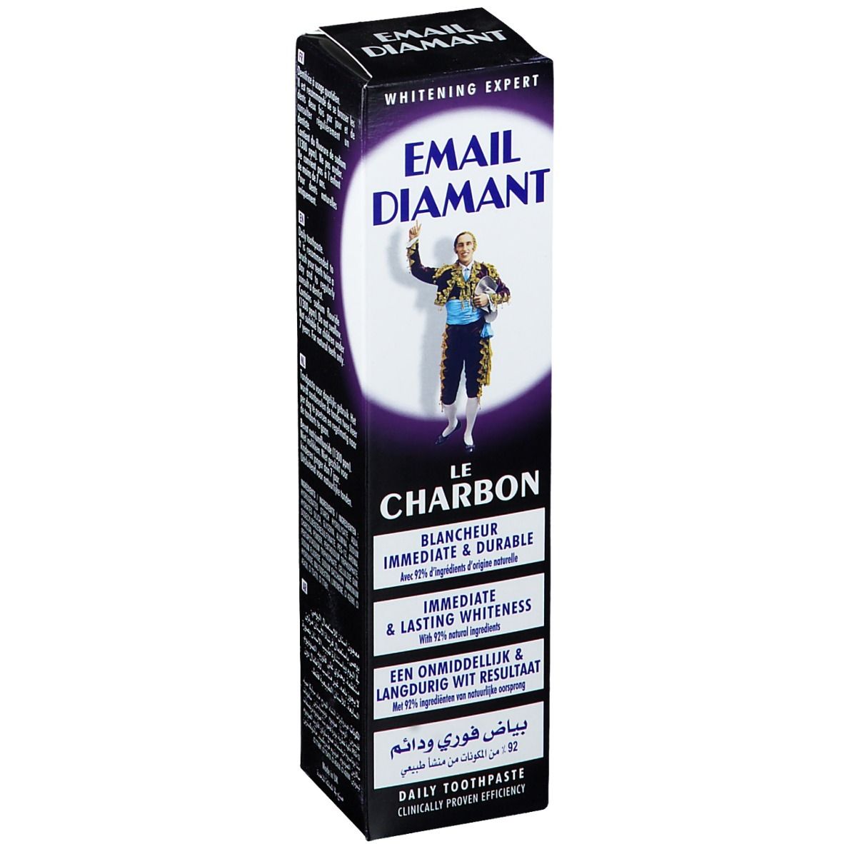 Email Diamant Tandpasta Steenkool 75 ml Zahnpasta