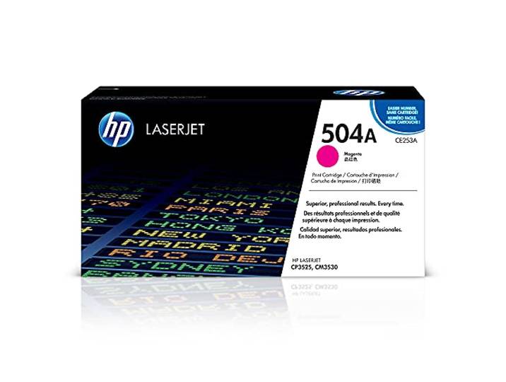 HP 504A Toner Magenta Authentique (CE253A)