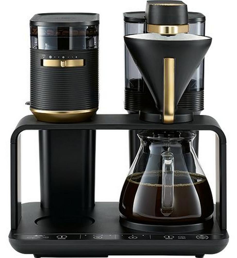 Melitta EPOS 1024-04, Filterkaffeemaschine, 1 l, Kaffeebohnen, Eingebautes Mahlwerk, 1515 W, Schwarz, Gold