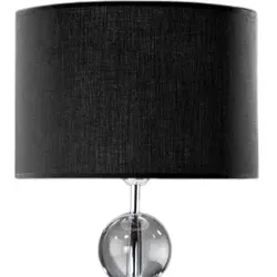 Lampenschirm schwarz rund 25 x 15 cm