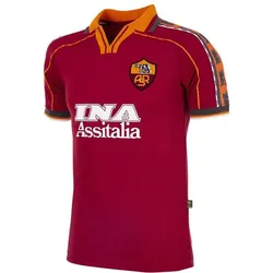 Copa Football, Herren, Fussballtrikot, AS Roma 1998 - 99 Retro Trikot (XL), Rot