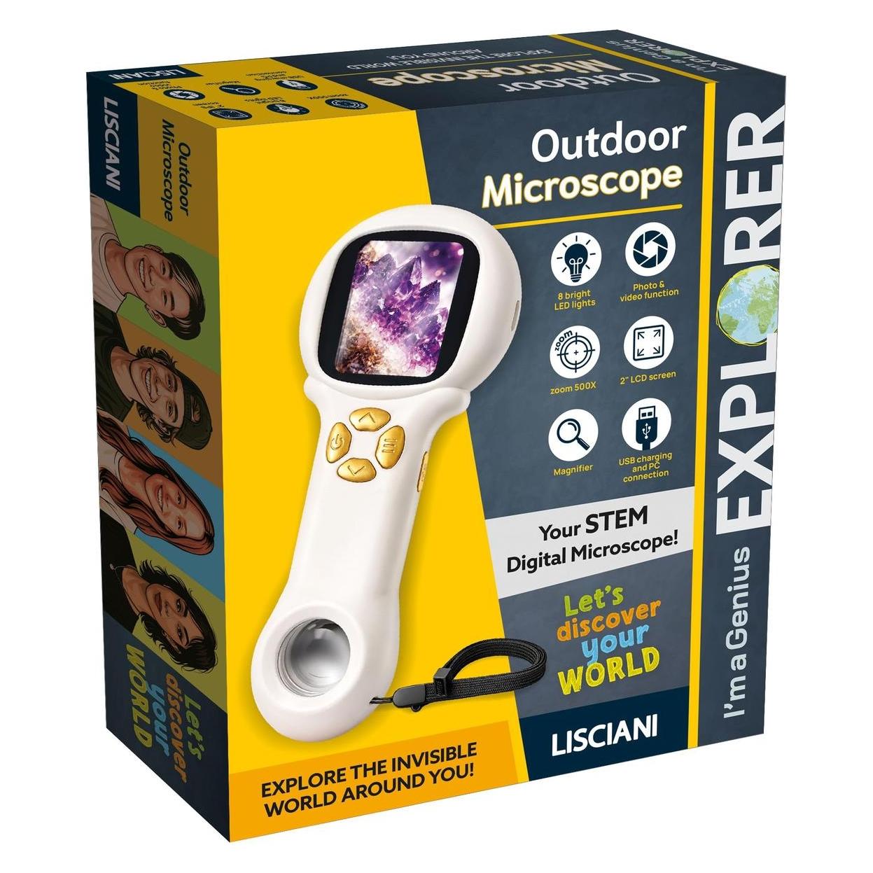 Lisciani I"M A Genius Explorer Kieszkonkowy Mikroskop Cyfrowy (72681639)