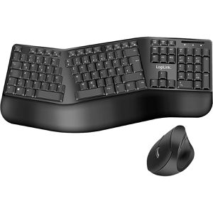 LogiLink Tastatur ID0211, mit Funkmaus, USB, schwarz