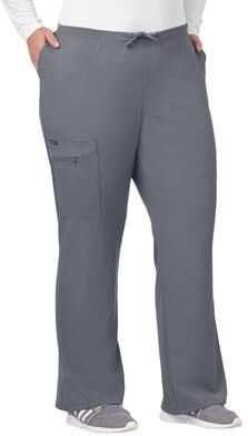 Plus Size Women's Jockey Scrubs Women's Favorite Fit Pant by Jockey Encompass Scrubs in Pewter (Size MP(10P-12P))
