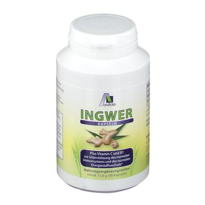 Ingwer 500 mg Kapseln+Vitamin B1+C 90 St Kapseln