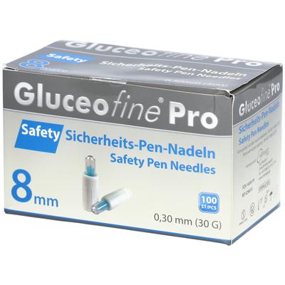 Gluceofine Pro Safety Sich.-Pen-Nadeln 30 Gx8 mm 100 St