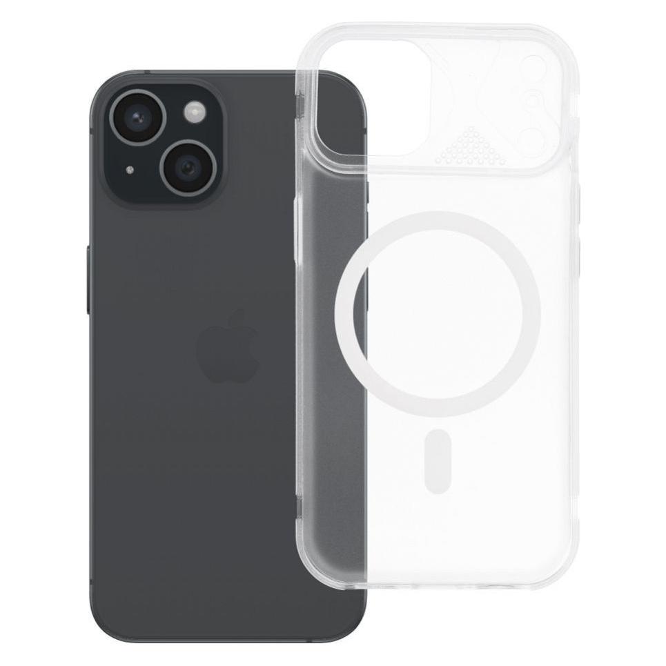 OEM Hülle mit Rückwandabdeckung für das iPhone 15 Aurora, MagSafe, weiss (Apple iPhone 15) (74675949)