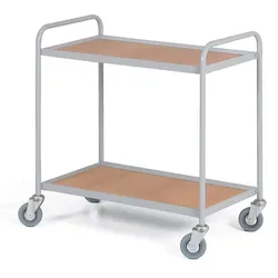 Tischwagen mit 2 Etagen 750 x 420 mm, grau