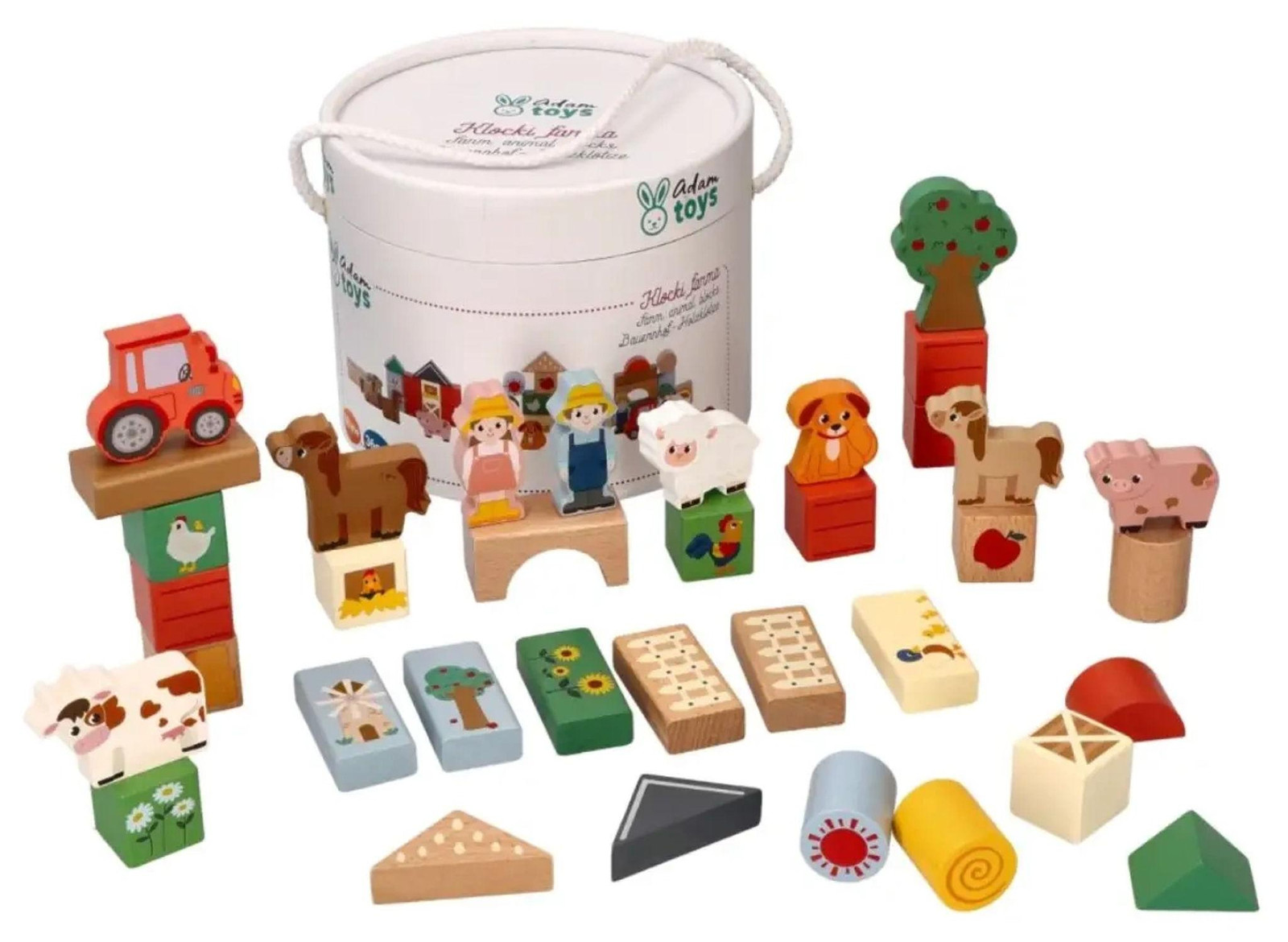 Adam Toys Houten klokken voor baby's