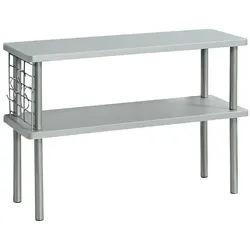 KESPER Küchenregal mit 2 Ebenen, Grau, Material: Faserplatte. Produktabmessungen. L: 55cm; B: 20cm; H: 38cm.