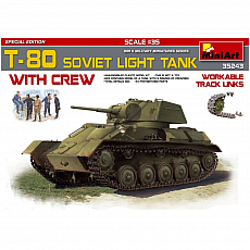 MiniArt - T-80 Soviet Light Tank with Crew - Special Edition - 1:35 - 404 Teile 310829