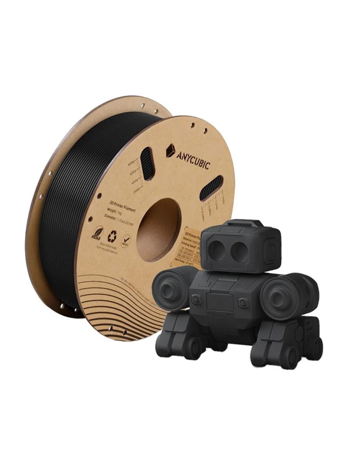 ANYCUBIC High Speed PLA Filament 1 KG - Black, 1kg