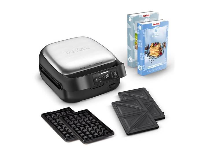 Tefal 2-in-1-Sandwichmaker Snack Collection Precision, Sandwiches & Waffeln, 3 Programme, digitaler Bildschirm, Timer