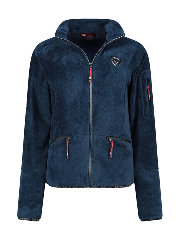 Canadian Peak Fleecejacke "Tisalineak" in Dunkelblau - S