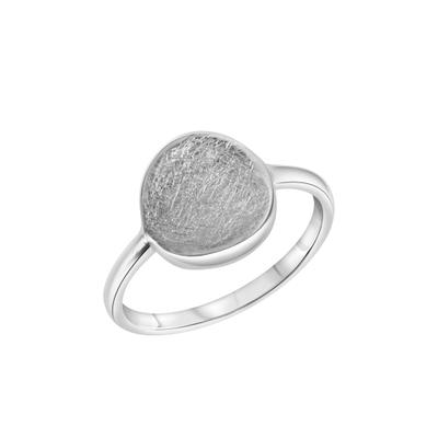 Fingerring CELESTA "Silber 925 rhodiniert mit eismatter Oberfläche" Gr. 18, silber (silbergrau), Fingerringe, Damen, 056 (17,8), Silber 925 (Sterlingsilber), Fingerring
