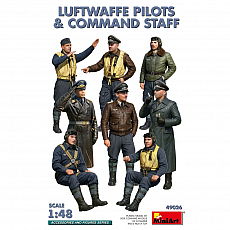 MiniArt - Luftwaffe Pilots and Command Staff - 1:48 - 8 Figuren 311261