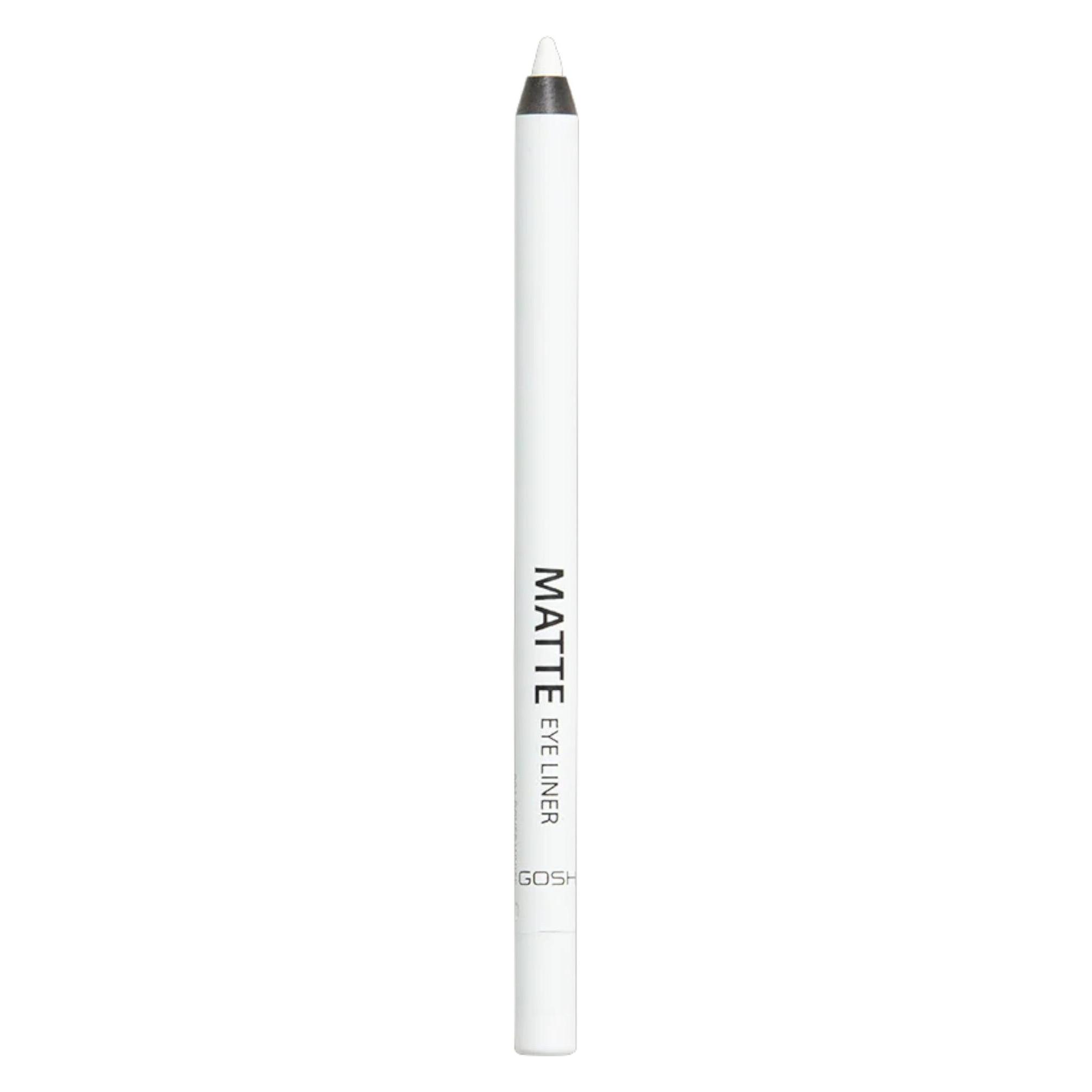 Gosh Matte Eyeliner Cremig weiche Textur für leichtes Auftragen Hohe Deckkraft Ideal für Smokey Eyes (#001-dover White, 001 Dover White, 001-Dover White) (155316)