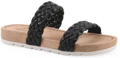 Women's Truly Slide Sandal by Cliffs in Black Smooth (Size 6 M)
