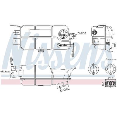 Nissens Ausgleichsbehälter, Kühlmittel [Hersteller-Nr. 996359] für Alfa Romeo, Fiat