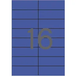 Apli, Etiketten, Etiketten blau 105,0X37,0 20 Blatt