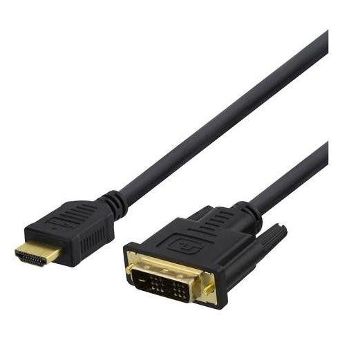 Deltaco HDMI-110D - adapterkabel - 1 m (1 m) (HDMI-110D)