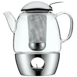 WMF Tee-Set SmarTea 3-teilig Teekanne, Teesieb und Stövchen