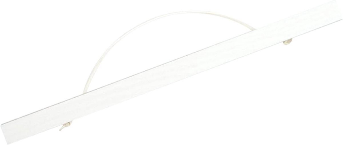 Witte houten magnetische fotolijst voor muurdecoratie, 21 cm