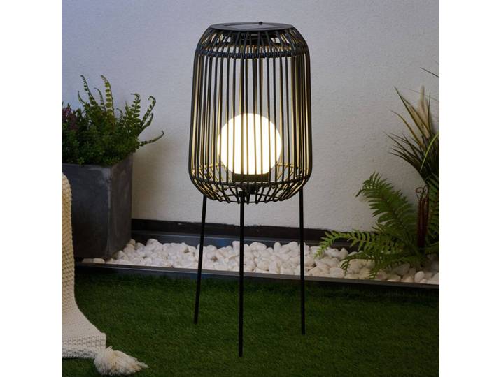 Pauleen Sunshine Coziness LED-Solar-Stehleuchte, schwarz, Kunststoff, Modern, Solarleuchte