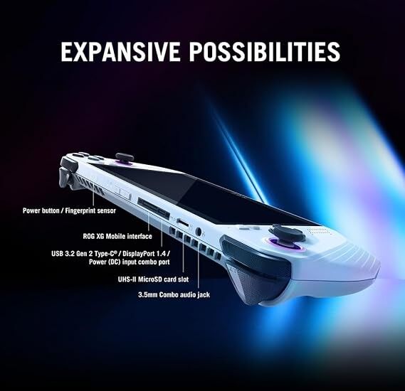 Asus ROG Ally Handheld Gaming Console AMD Ryzen Z1 Extreme 16GB 512GB - White