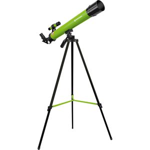 Bresser Teleskop Junior 45/600 AZ Grün, Set, Linsenteleskop, 45/600mm, mit Zubehör & Stativ