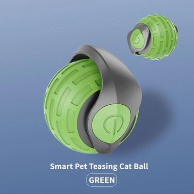 Uplift Picks Speedy Tail Automatic Cat Toy Ball With Moving Tail For Indoor Chase Play green