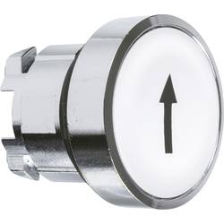 Schneider Electric ZB4BA334 ZB4BA334 Frontelement für Drucktaster rückstellbar (Ø) 22 mm ↑ Chrom, Weiß 1 St. Piece